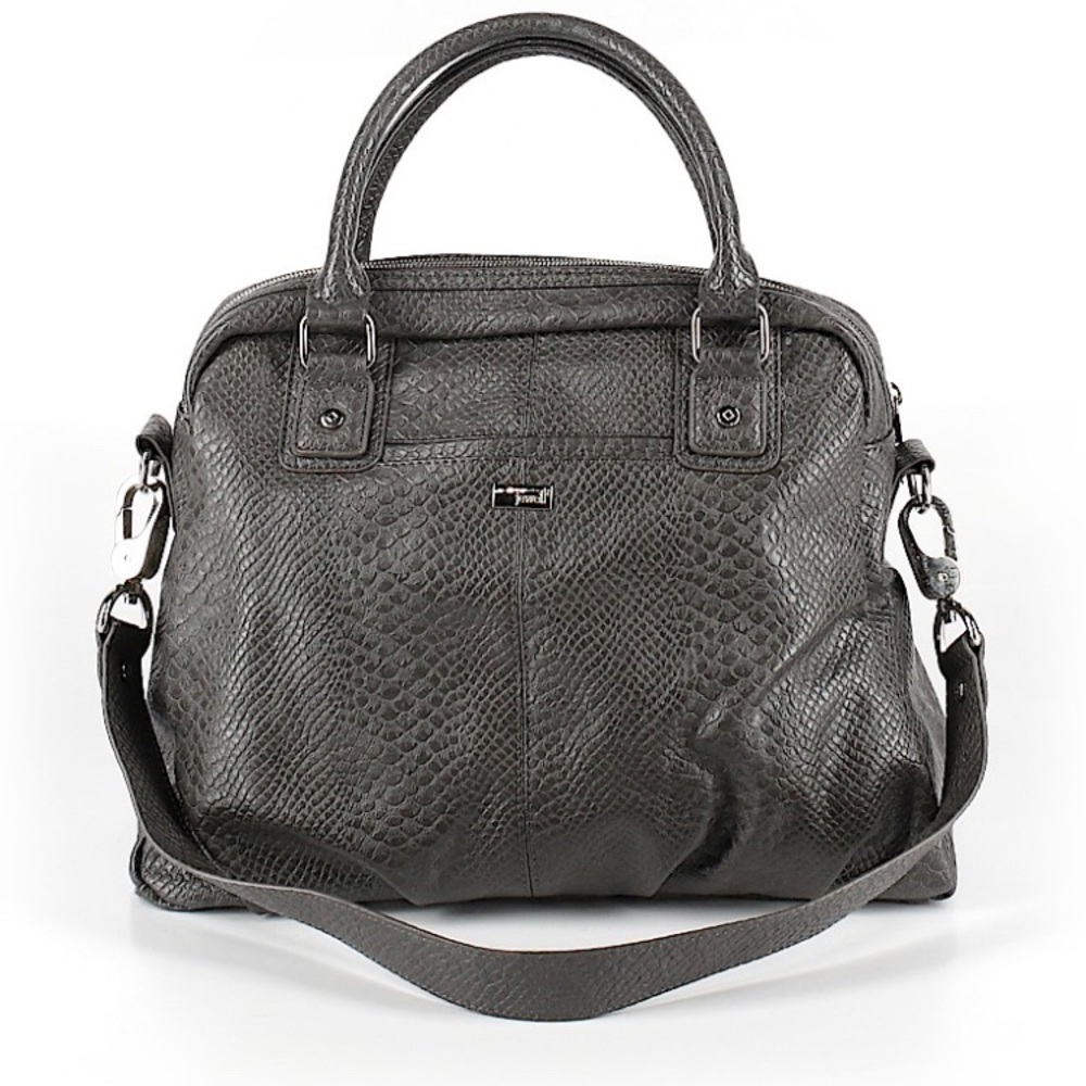 Grey snakeskin purse